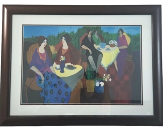 Itzchak Tarkay Morning Social Signed Seriolitho