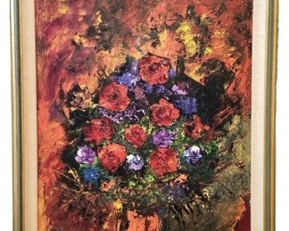 Original Impressionist Still Life Flowers Painting