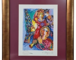 Zamy Steynovitz Eiffel Melodies Seriolithograph