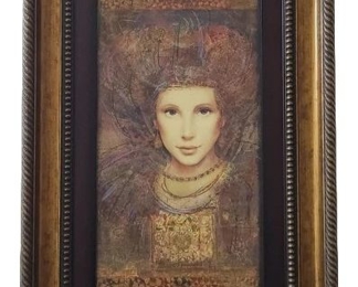 Csaba Markus Lyrica Signed & Embellished Serigraph
