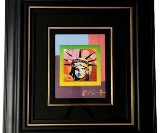 Peter Max Liberty Head II on Blends Original
