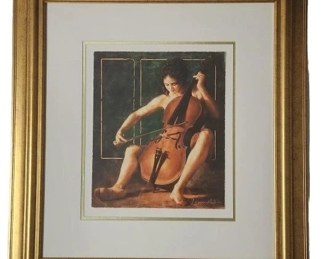 Tomasz Rut Scherzo for Cello Signed Giclee