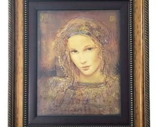 Csaba Markus Phonicia Signed Embellished Serigraph