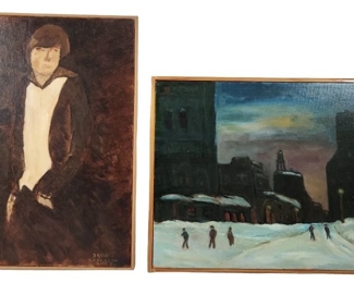 Lot of 2 David Anderson Oil Paintings
