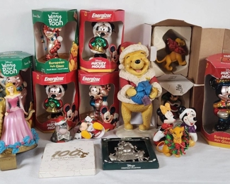 Walt Disney Holiday XMAS Ornament Decor Lot