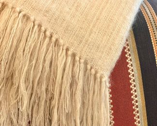 $300; Nantucket Linens throw (sells new for $525). Gorgeous weaving. 