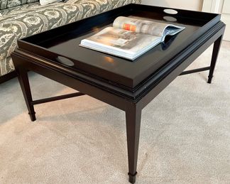 $1000; 40" x 28" x 19"; Baker Furniture Barbara Berry tray-style look (one piece only) coffee table in excellent condition