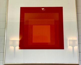 SOLD: 24.5" x 24.5"; Josef Albers "Homage to the Square" MMA-2  Pricing available with conversation at 314-479-0730.          
