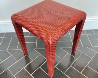 $500; 15" x 15" x 18"; Harrison Van Horn textured stool