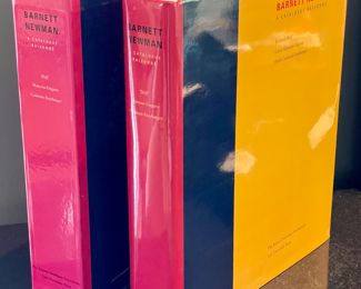 $350; "Barnett Newman A Catalogue Raisonne" in sleeve. As shown, book is removed from protective binder. 