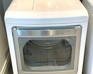 SOLD; LG True Steam sensor dry front load electric dryer; model number DLEX5170W
