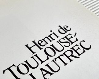 SOLD; "Henri de Toulouse Lautrec; Images of the 1890's" book by the Museum of Modern Art, New York