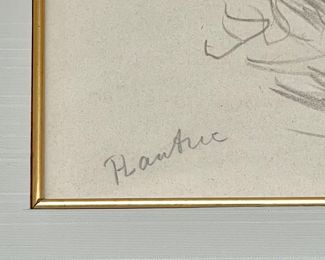 SOLD: Artist signed: Henri De Toulouse Lautrec. Pricing available with conversation at 314-479-0730.