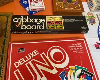 Deluxe Uno, Cribbage Board, High Bid