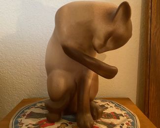 Persian Cat Ceramic Sculpture