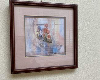 Brent Heighton Lithograph “Veiled Flowers" 