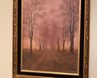 Road in the Woods Painting by Laura