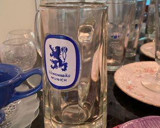 Lowenbrau Glass Beer Mug/Stein
