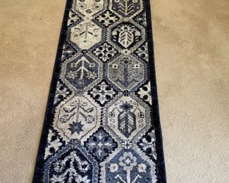 Herne Runner Rug - Quito Blue Design