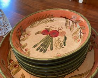 International Jennifer Brinely Dinnerware Collection - Veggie Pattern