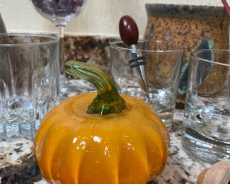 Blown Glass Pumpkin