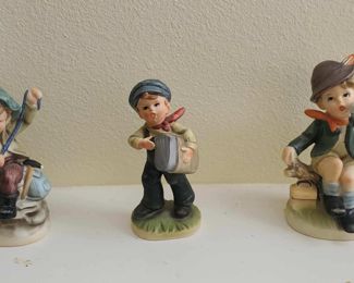 Hummel Figurines - Paperboy, Boy with Drink - 8420, Mining Boy - 137