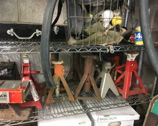Pairs of lift Jacks to work on that car!