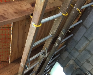 Wooden extension ladder...everyone needs one!