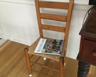 6 ladder back chairs!