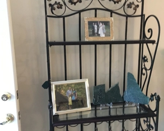 Baker's Rack...great design, sturdy with built in wine rack...Great addition to any kitchen, screen porch or den!