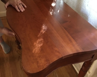 Beautiful Game table with hidden space and additional drawer.  Unusual conversation piece, so rare and useful!