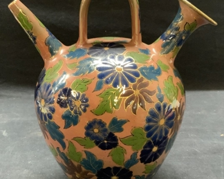 Antique ZSOLNAY Pecs JJM Porcelain Jug Hungary
