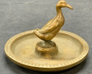 Simon Moselsio Bronze Duck Trinket Dish, 1927
