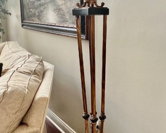 13. Metal Torchiere Lamp (71")