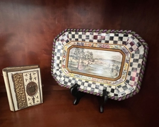 25. MacKenzie Childs Tray (10" x 7")