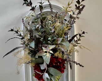 32. Faux Floral Arrangement in Black Vase (32" x 20")