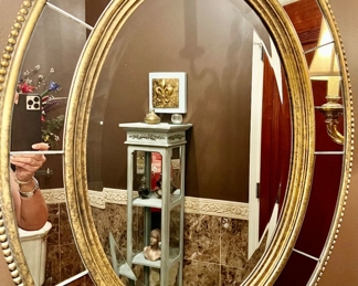 45. Beveled Oval Mirror (25" x 32")