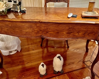 54. Century Writing Desk w/ Inlaid Top (56" x 27" x 30")