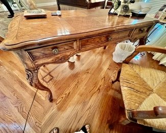 54. Century Writing Desk w/ Inlaid Top (56" x 27" x 30")