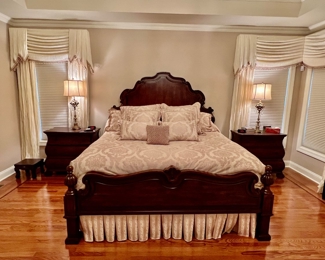 67. Carved King Bed (72"h)