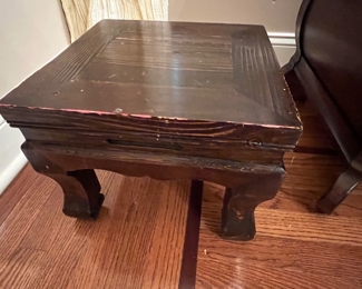 69. Wood Stool (13" x 3" x 10")