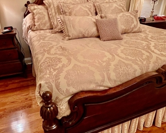 67. Carved King Bed (72"h)