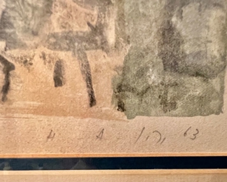 70. Signed Watercolor (19" x 24")