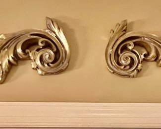 74. Metallic Painted Scroll Wall Art (24" x 24")