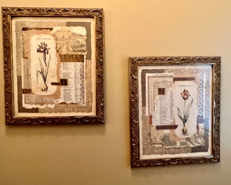 79. Pair of Collage Prints (14" x 17")