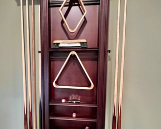 85. Brunswick American Billiard Table w/ American Heritage Billiard Rack