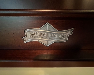 85. Brunswick American Billiard Table w/ American Heritage Billiard Rack