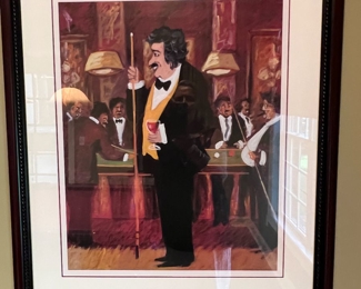 88. Pair of Framed BIlliard Prints (30" x 36")