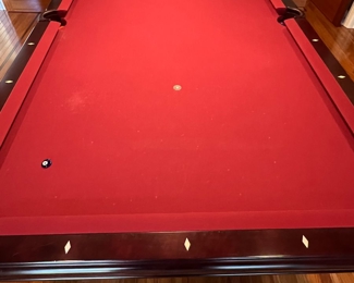 85. Brunswick American Billiard Table w/ American Heritage Billiard Rack