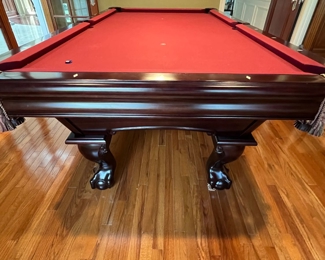 85. Brunswick American Billiard Table w/ American Heritage Billiard Rack